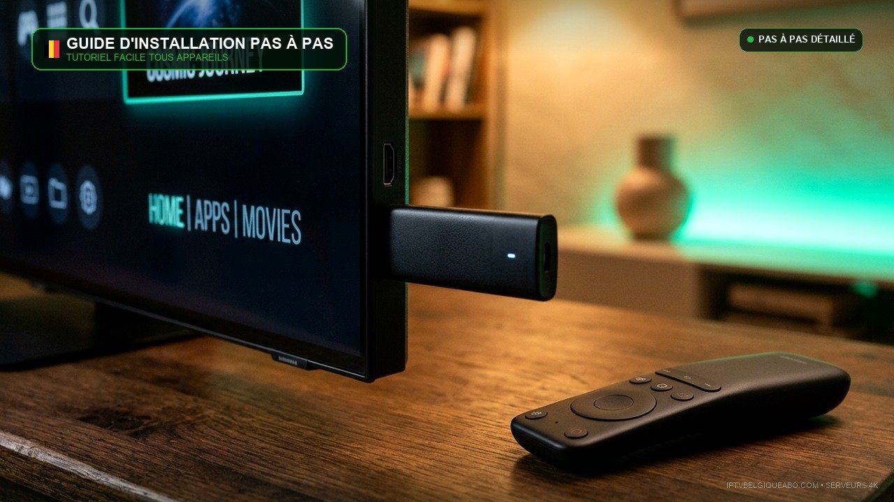 Comment Installer l'IPTV en Belgique en 5 Minutes (Guide Facile 2026) - IPTV Belgique 4K