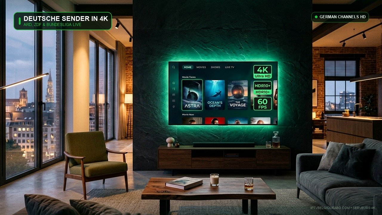 IPTV Allemand en Belgique : Deutsche Sender in HD & 4K (2026) - IPTV Belgique 4K