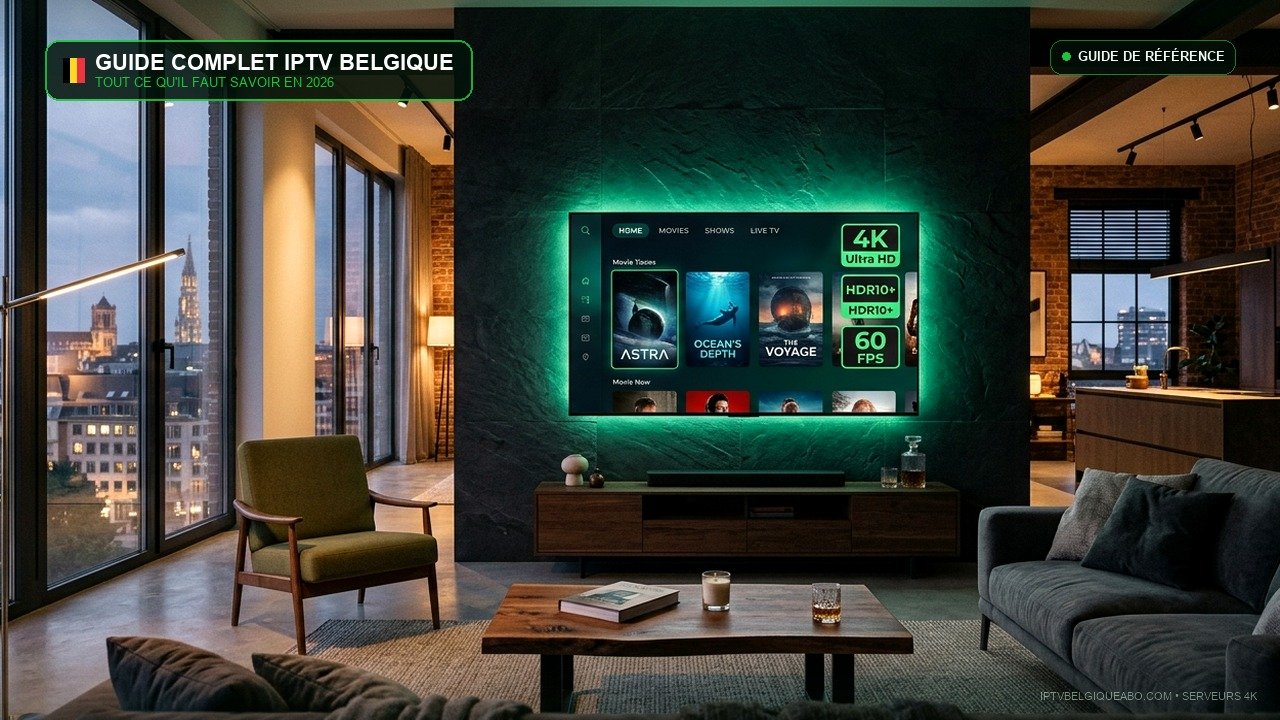 IPTV en Belgique : Le Guide Complet 2026 (Tout Savoir Avant de Choisir) - IPTV Belgique 4K