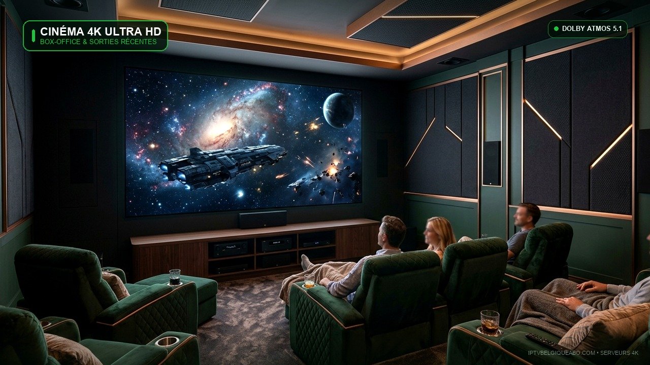 IPTV Cinéma en Belgique : Nouveautés Box-Office & 4K HDR (2026) - IPTV Belgique 4K