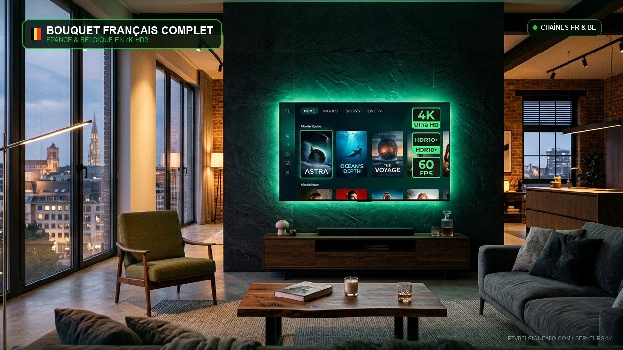 IPTV Français en Belgique : Toutes les Chaînes & VOD Francophone (2026) - IPTV Belgique 4K