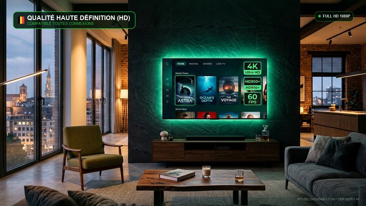 IPTV HD en Belgique : Qualité d'Image, Stabilité & Débits Modérés (2026) - IPTV Belgique 4K