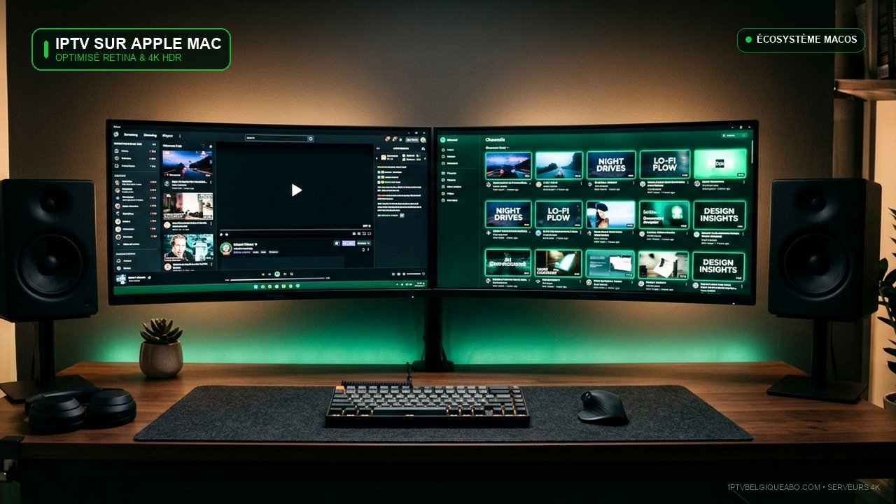 IPTV sur Mac en Belgique : Les Meilleures Applications macOS (2026) - IPTV Belgique 4K