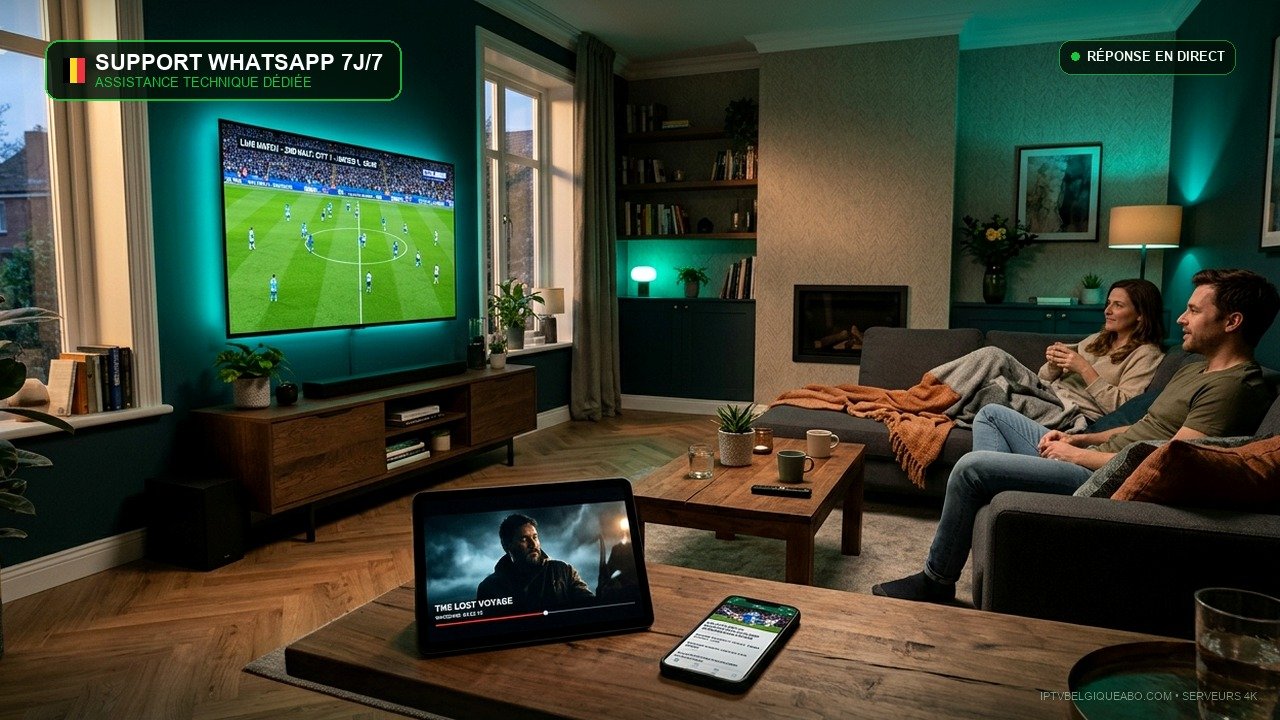 Support IPTV en Belgique : Une Équipe Dédiée 7j/7 sur WhatsApp (2026) - IPTV Belgique 4K