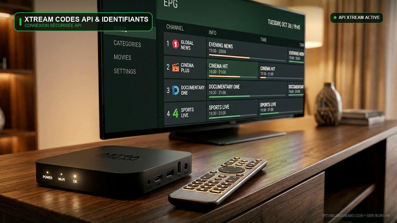 Xtream Codes IPTV en Belgique : Configuration & Connexion Rapide (2026) - IPTV Belgique 4K