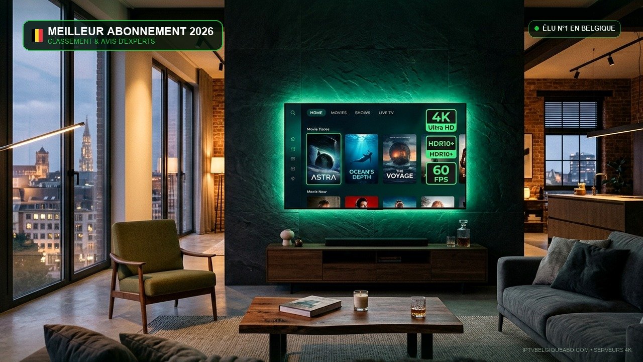 Meilleur Abonnement IPTV en Belgique 2026 : Comparatif, Test & Avis - IPTV Belgique 4K